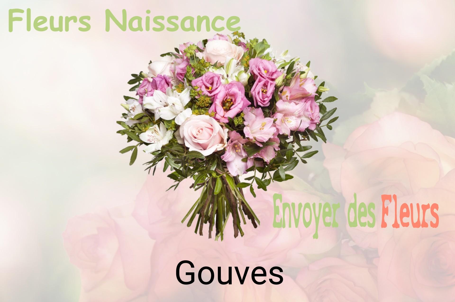 Bouquet de fleurs de naissance livré à Gouves